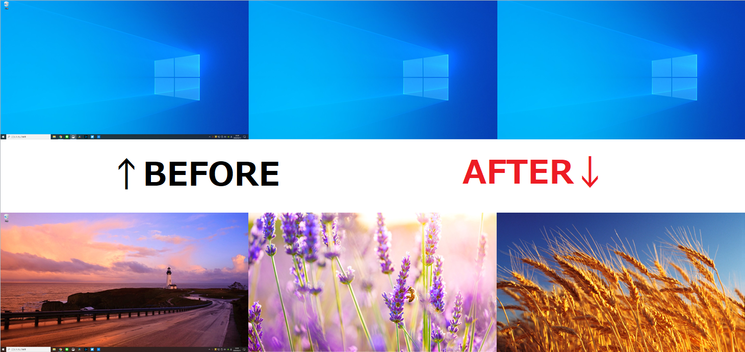 Windows10でモニターごとに背景画像を変更する方法 パソコンの教科書